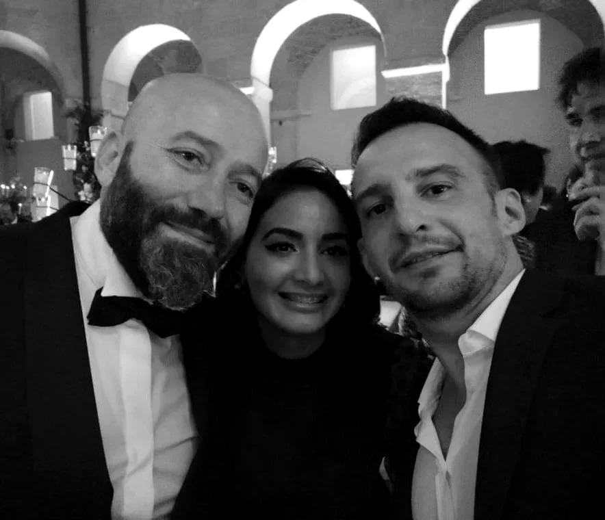 Doctor Charani y Alejandro Amenábar en los novenos premios Telva